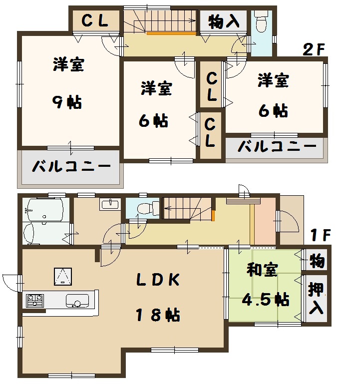 河合町 池部 新築 4号棟 2280万円 河合町 池部 新築 4号棟 2280万円